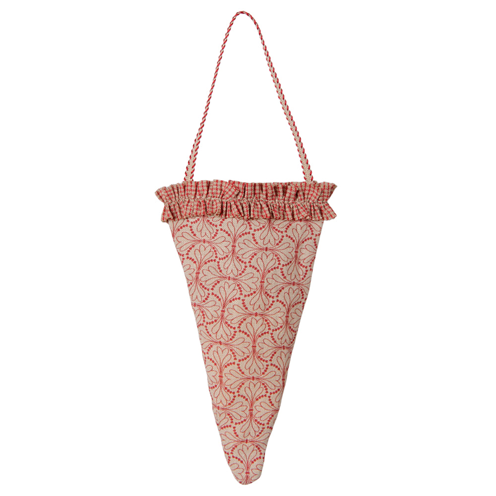 Stoffen Ornament Cornet - Winterhart Rood
