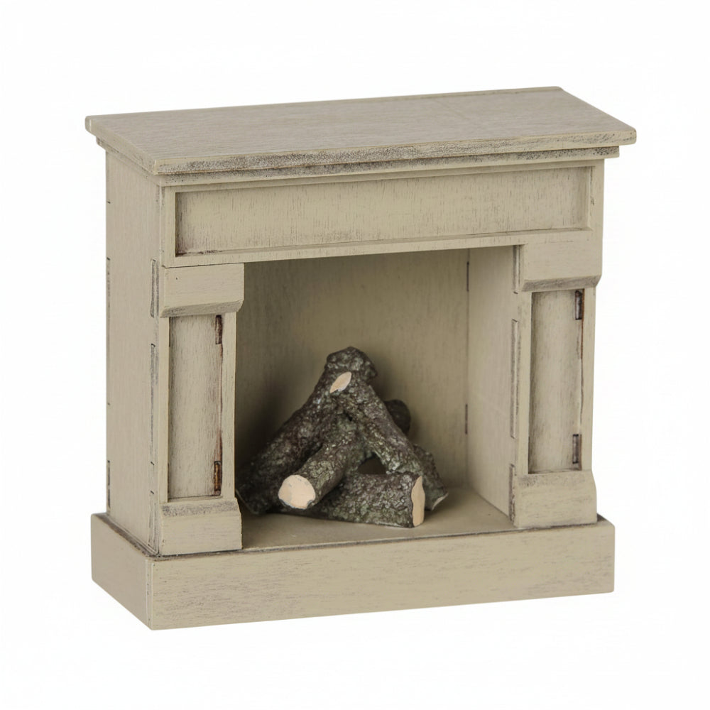 Maileg Open Haard Muis - Off White 11-6007-01_1
