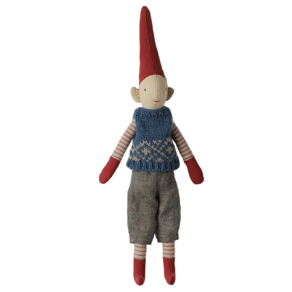 Maileg Pixy Maat 1 - Jongen - Blauw Vest 14-6414-00