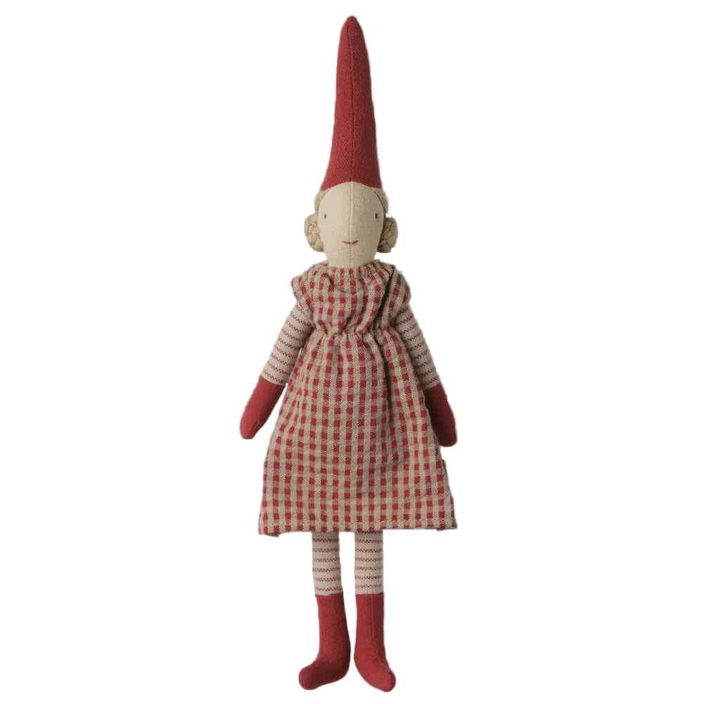 Maileg Pixy Maat 1 - Meisje - Rode Jurk 14-6413-00