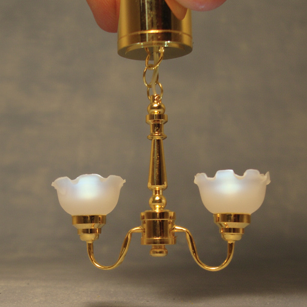 Poppenhuis Hanglamp met Dubbele Lamp - LED