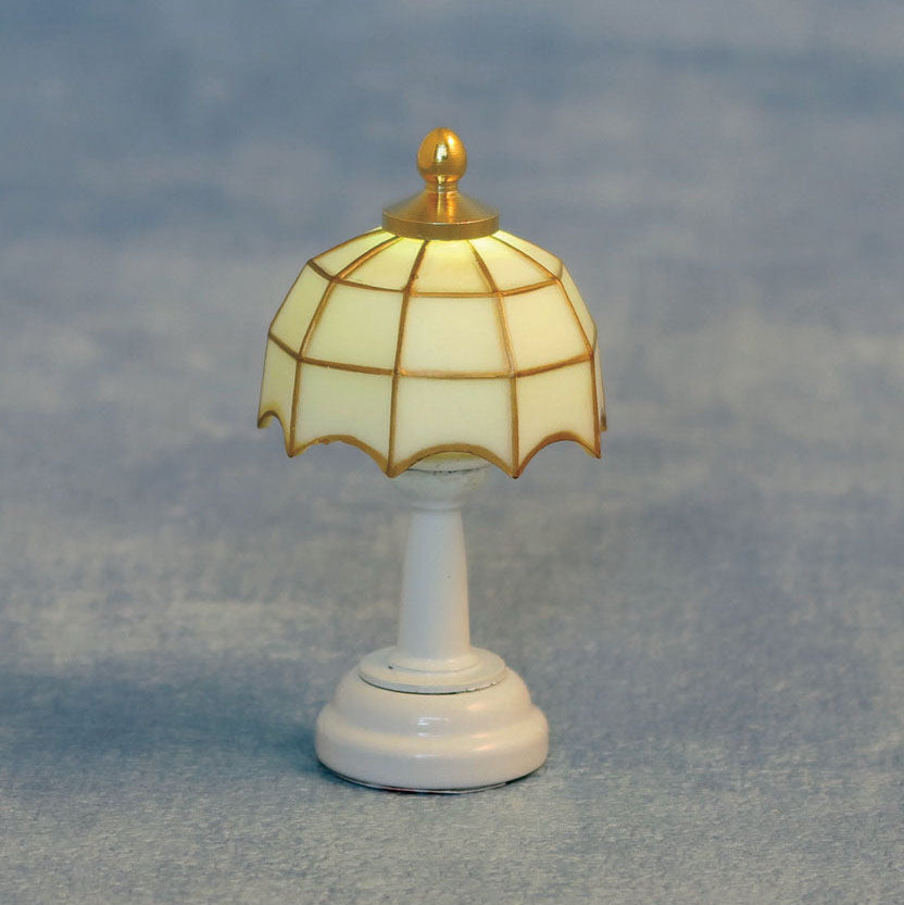 Poppenhuis Tiffany Tafellamp Wit de333