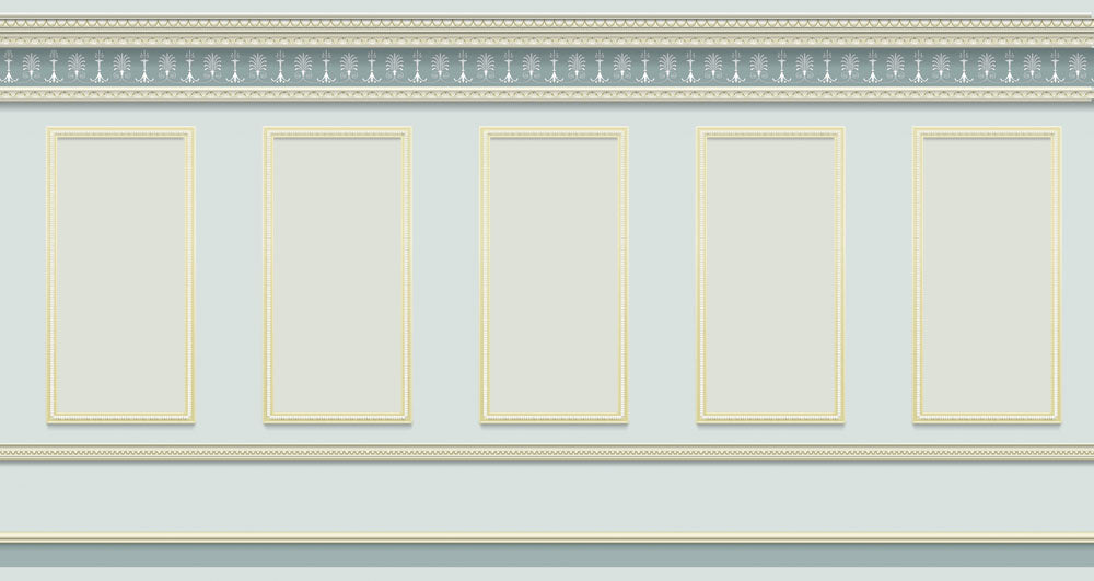 Behang Grey Panelling