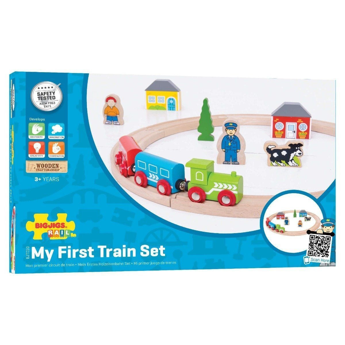 Bigjigs Mijn Eerste Treinset BJT010 1
