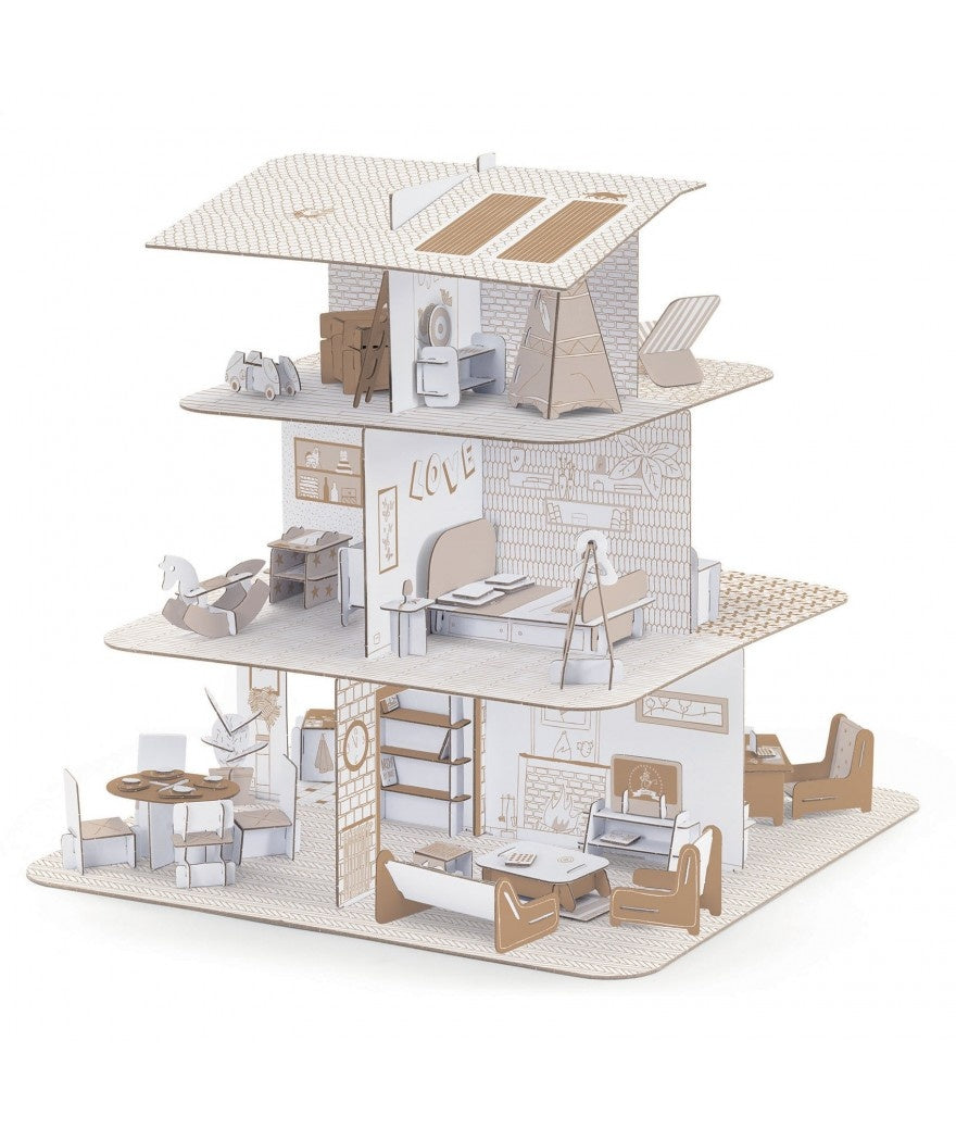 Djeco DIY Poppenhuis 1