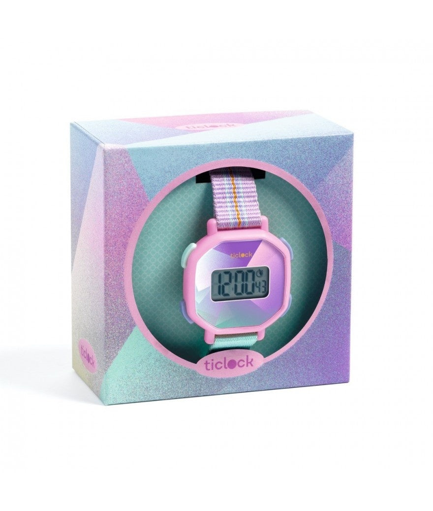 Djeco Horloge Paars Prisma