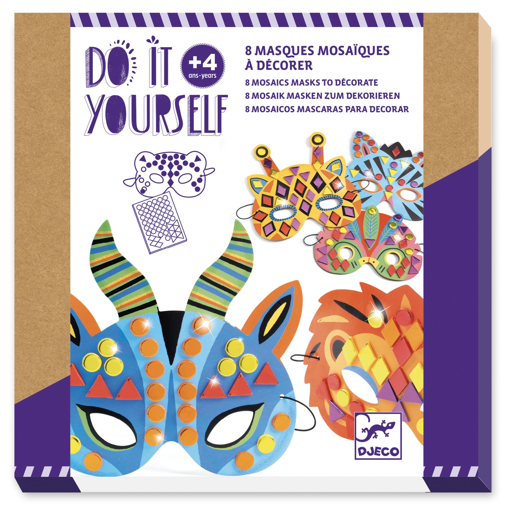 Djeco Knutsel Set Masker Jungle DJ07900_1