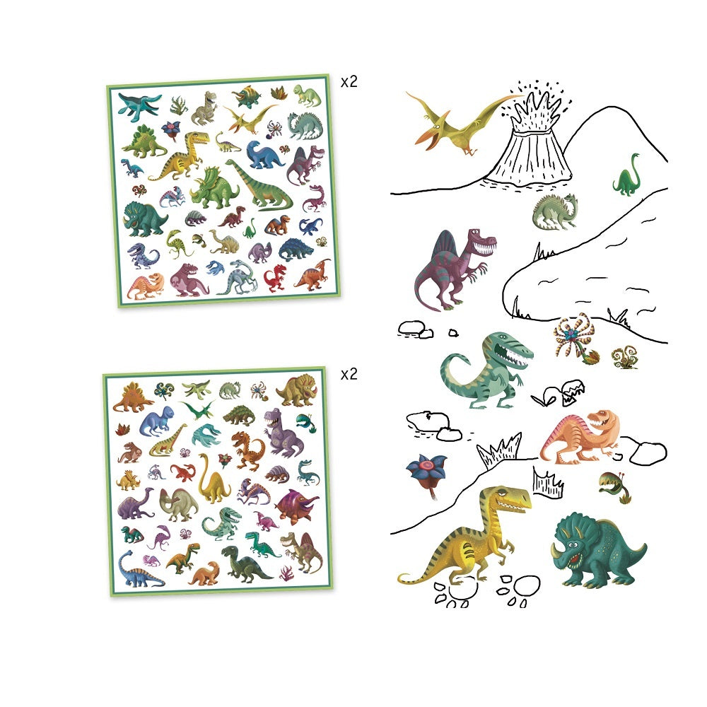 Djeco Stickers Dinosaurussen DJ08843_2
