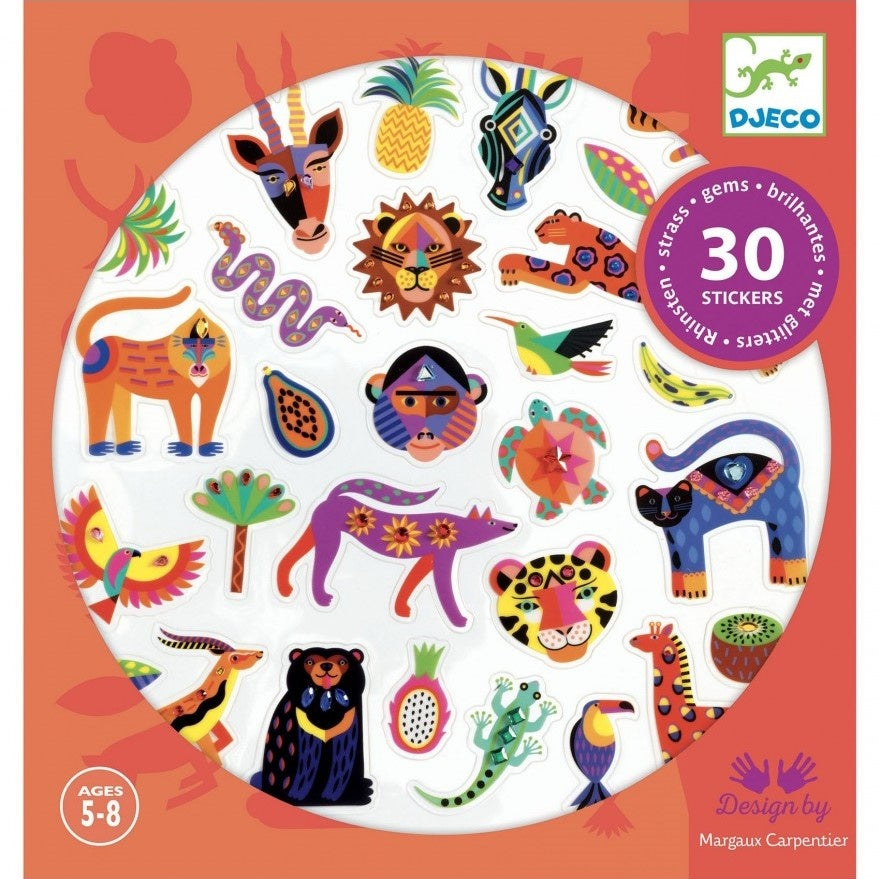 Djeco Stickers Exotisch - 30 st