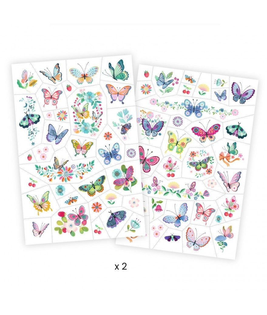 Djeco Tatoeages Wonderbaarlijke Vlinders 1
