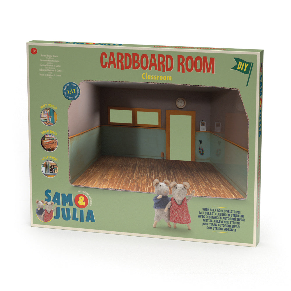 Het Muizenhuis Kartonnen Poppenhuis Klaslokaal 2