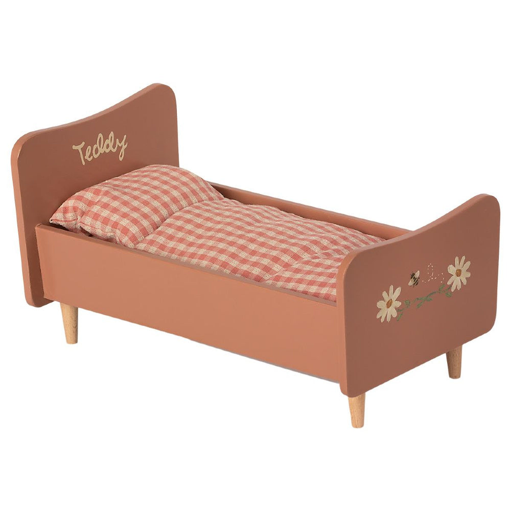 Maileg Houten Bed Teddy Beer Moeder Roze 11-1000-00_1