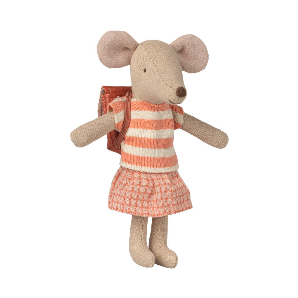 Maileg Kleding Set met Tas Koraal - Grote Zus Muis 2