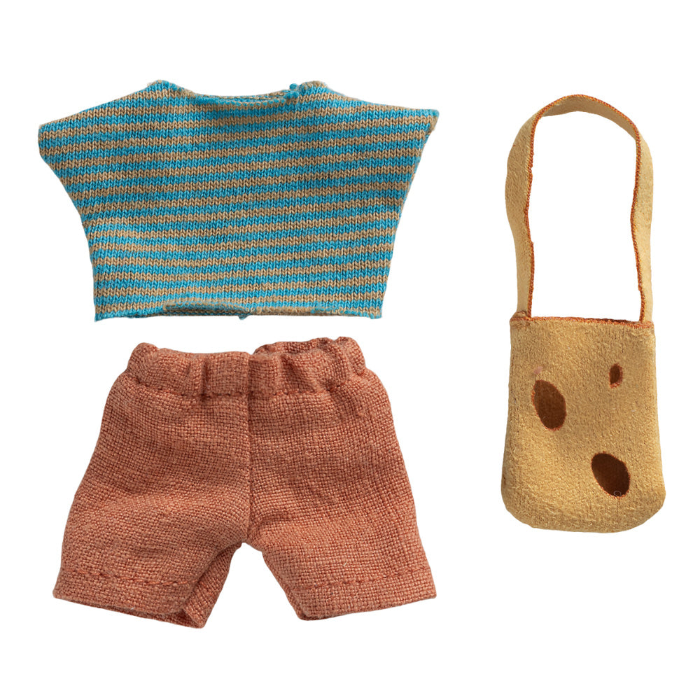 Maileg Kledingset met Tas Kleine Broer Muis