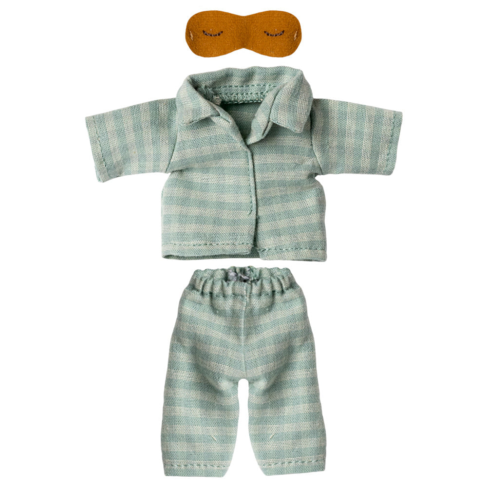 Maileg Pyjama Vader Muis - Mint Zand