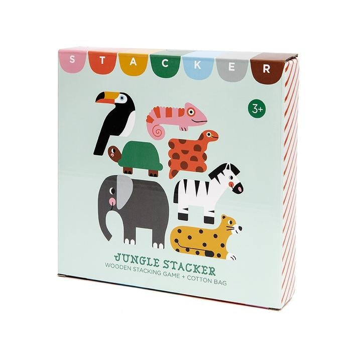 Petit Monkey Houten Stapel Diertjes Jungle 2