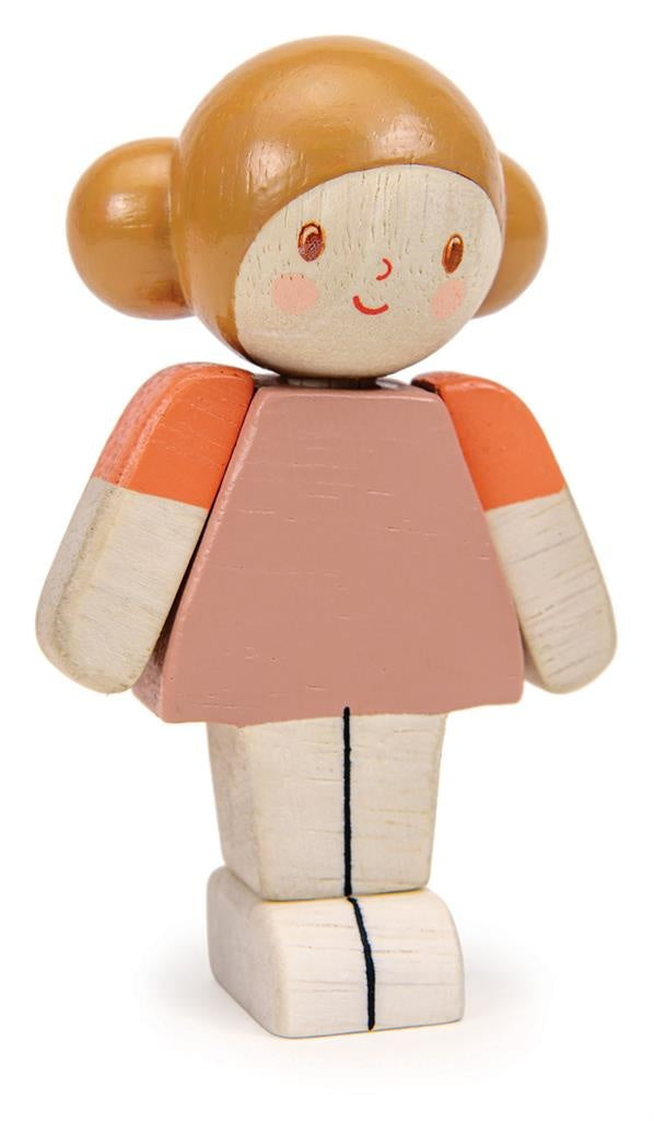 Tender Leaf Toys Poppenhuis Poppetje Ivoor Meisje 2