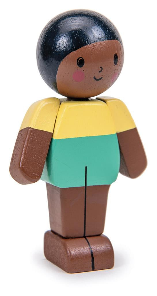 Tender Leaf Toys Poppenhuis Poppetje Mokka Jongen 2