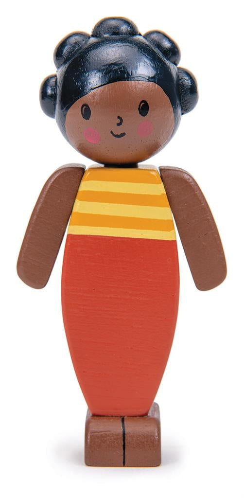 Tender Leaf Toys Poppenhuis Poppetje Mokka Moeder 1