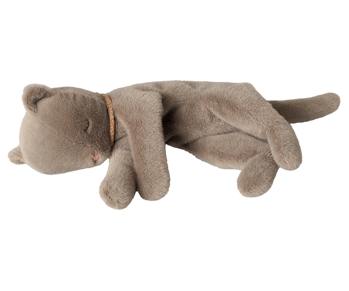 Maileg-Slapende-Kitten-Pluche-Medium-Grijs-16-6998-011