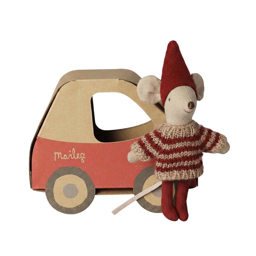 Maileg Kerst Muis - Kleine Zus in Auto 14-6702-00_2