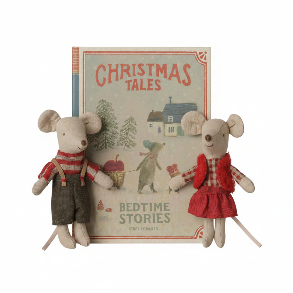 Maileg Kerst Tweeling in Boek - Kleine Broer en Zus 14-6701-00_3