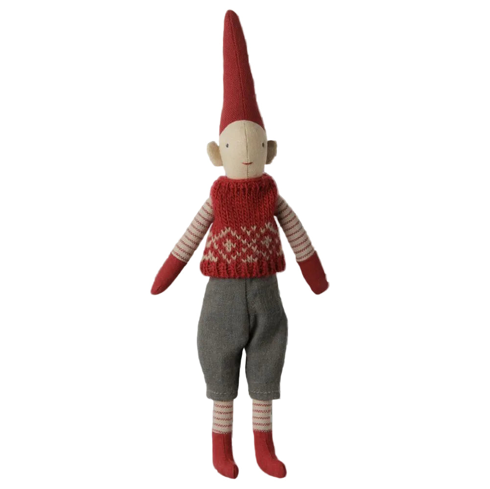 Maileg Pixy Maat 1 - Jongen - Rood Vest 14-6415-00