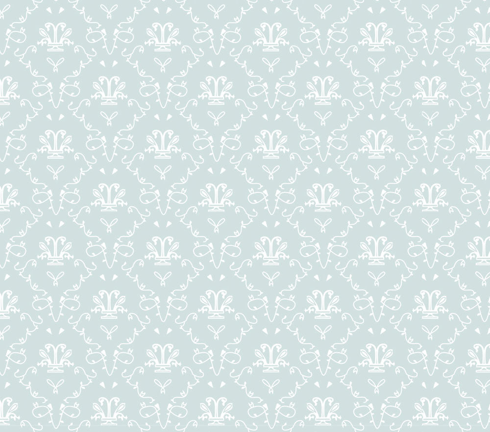 Behang French Toile Bleu