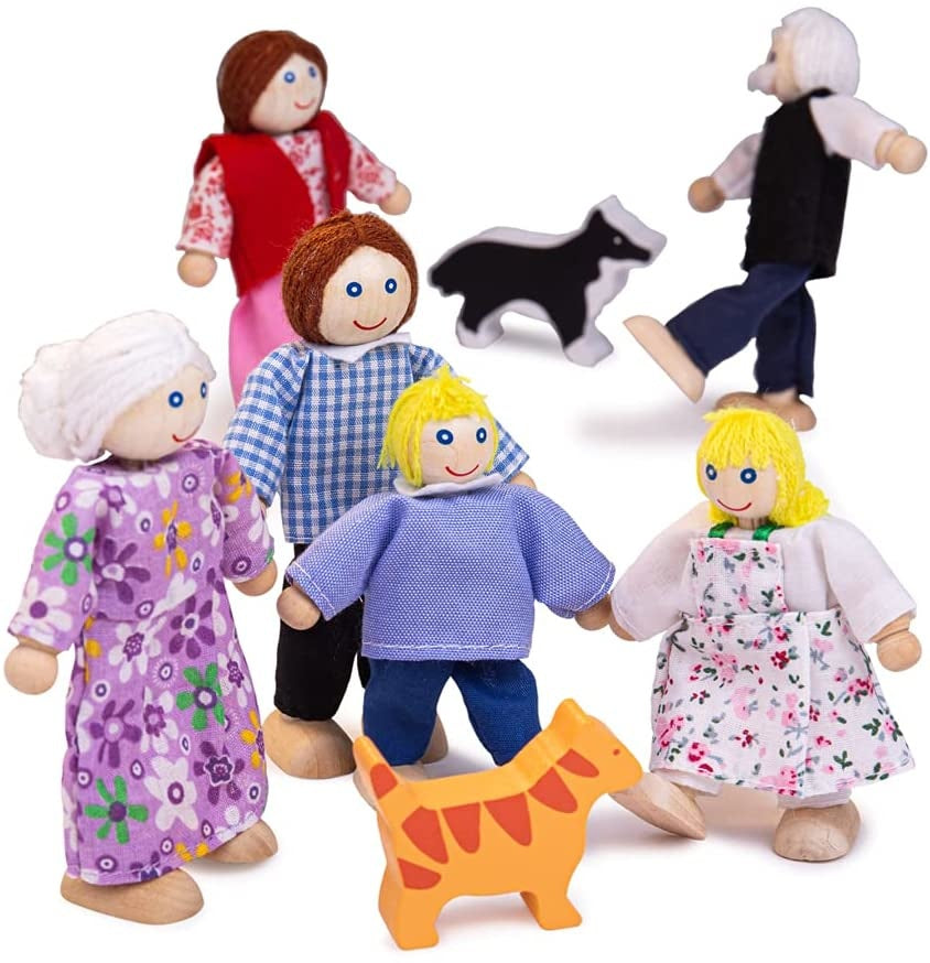 Bigjigs Poppenhuis Familie