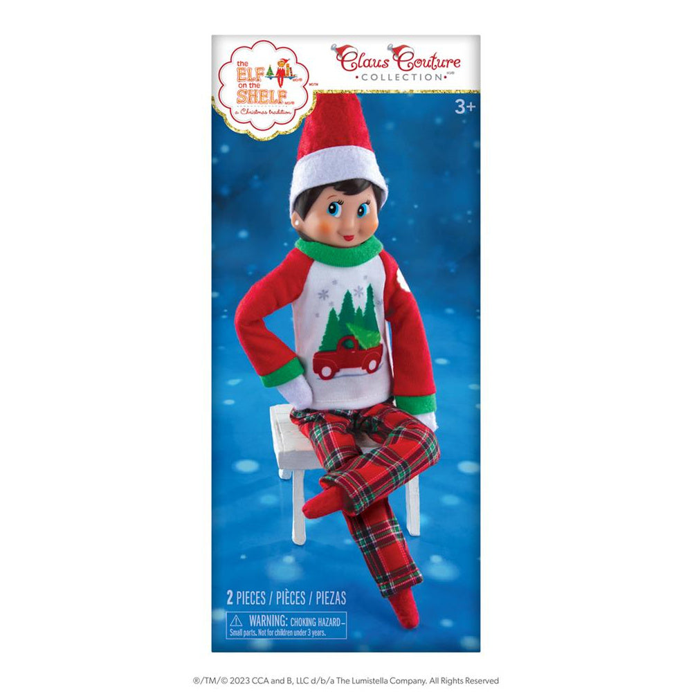Elf on the Shelf Bomen en Boerderij Pyjama 1