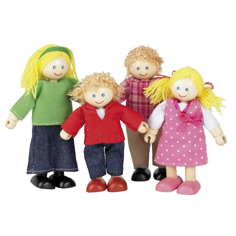 Familie van 4 poppetjes