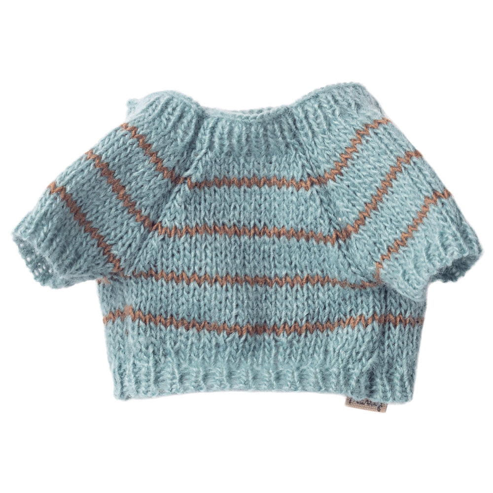 Gebreide Trui Dusty Blue
