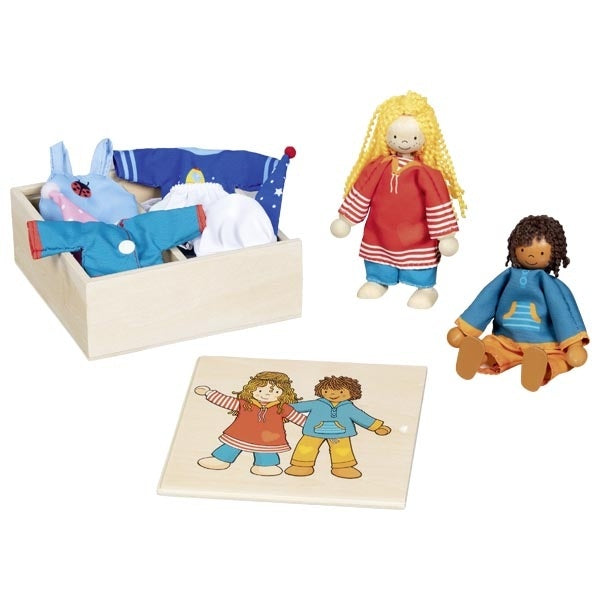 Goki Aankleed Poppetjes Fynja & Fabio