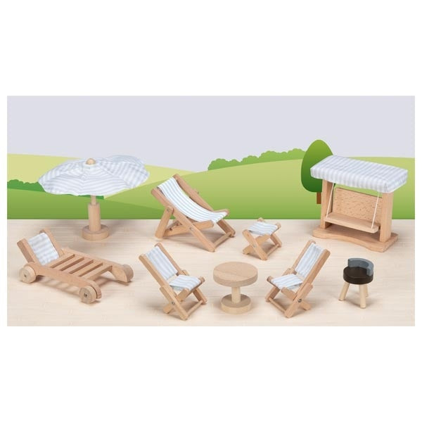 Goki Poppenhuis Tuinmeubels 1