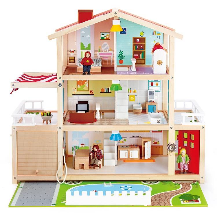 Hape Family Mansion Poppenhuis E3405_3