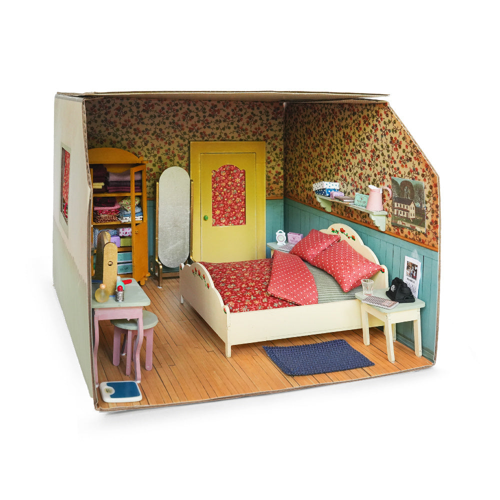 Het Muizenhuis Kartonnen Poppenhuis Slaapkamer
