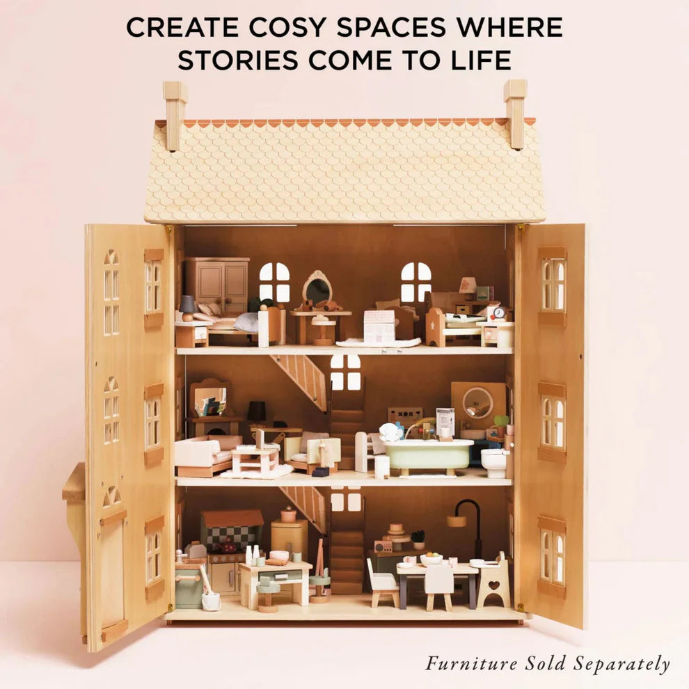 Le Toy Van Grand Natural Wooden Dollhouse 6