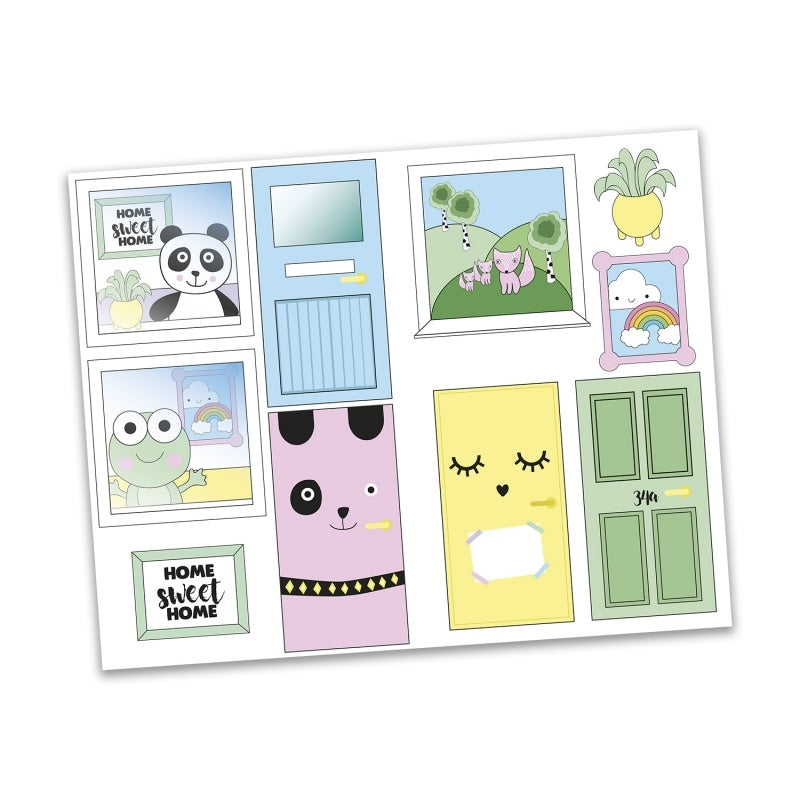 Lundby Stickervel 'Creative'Ramen & Deuren