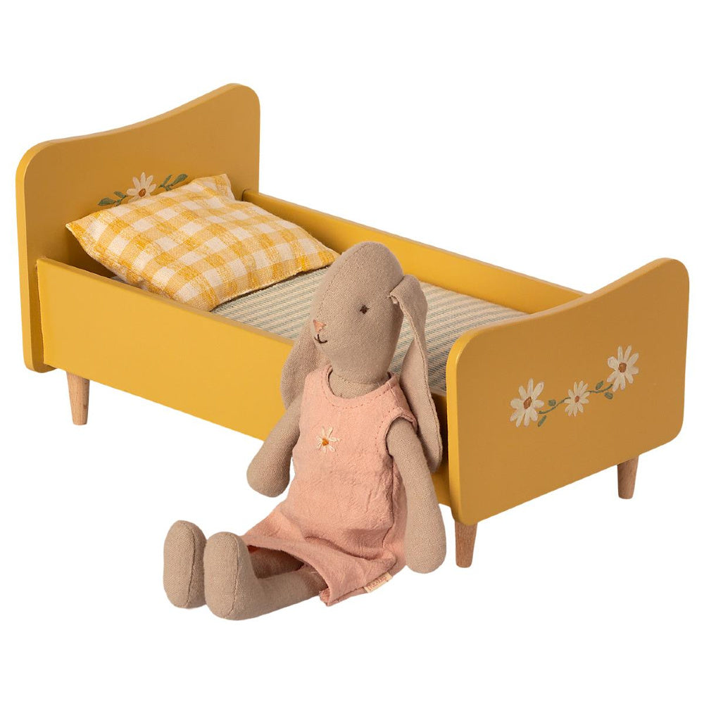 Maileg Houten Bed Mini Geel 11-1005-00_2