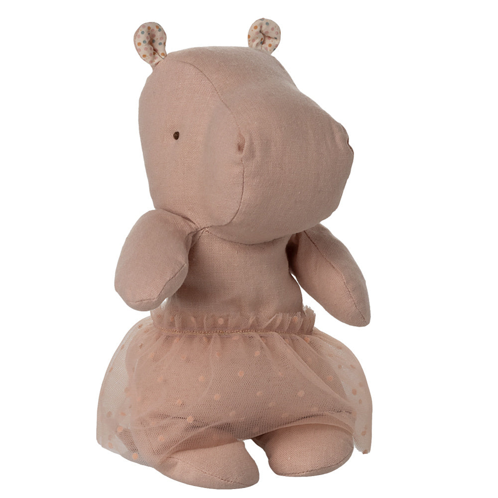 Maileg Safari Friends Nijlpaard met Jurk 23 cm  - Roze