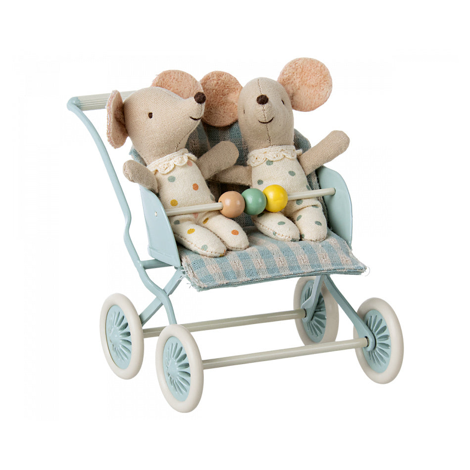 Maileg Wandelwagen Muis - Mint 11-3107-00_3