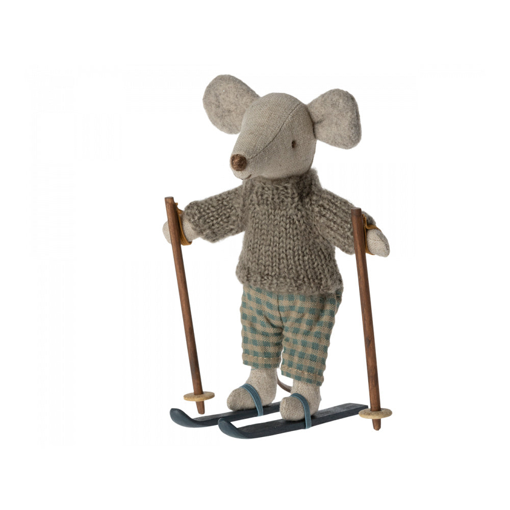 Maileg Winter Muis met Ski Set Grote Broer 17-3212-00_1