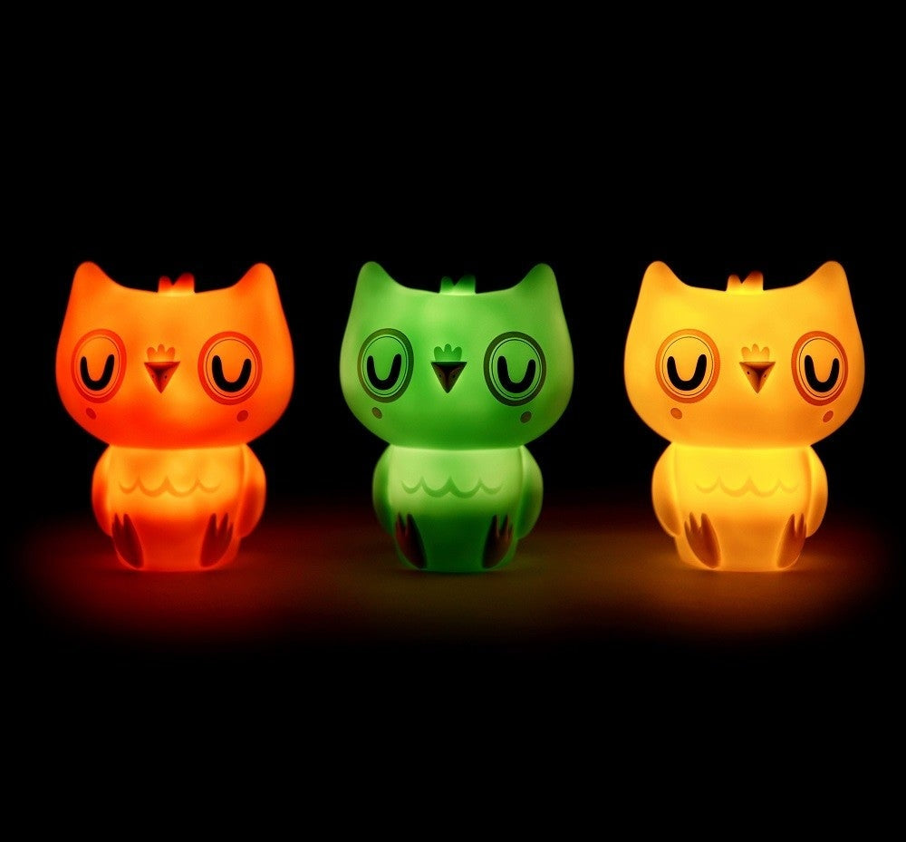 Petit Monkey Nachtlampje Uil Roze 3