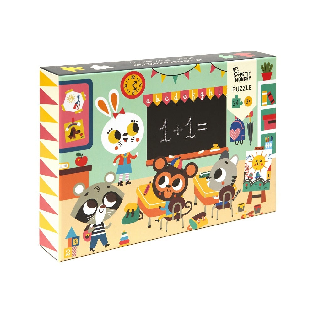 Petit Monkey Puzzel At School 24st 1