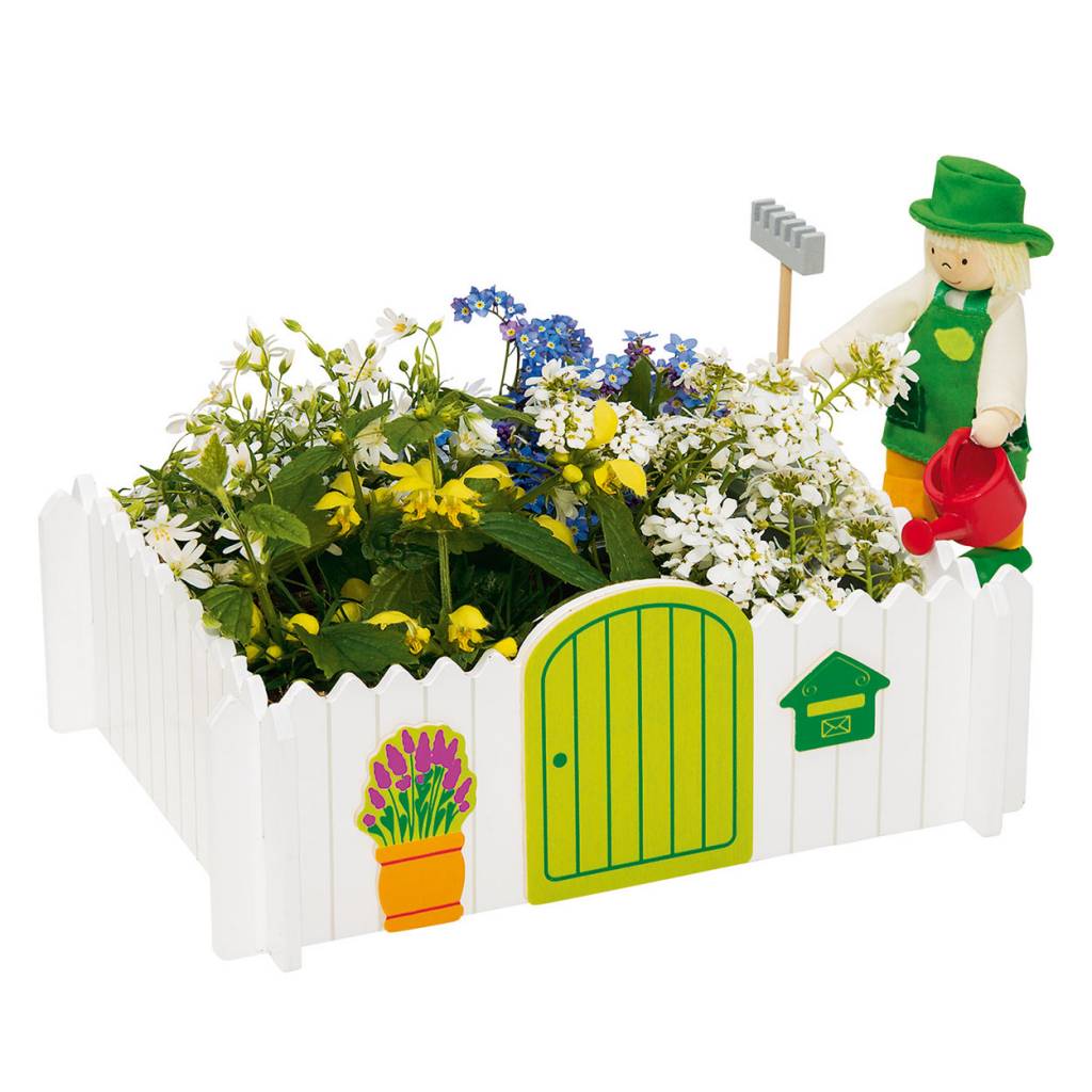 Poppenhuis Houten Moestuin 1
