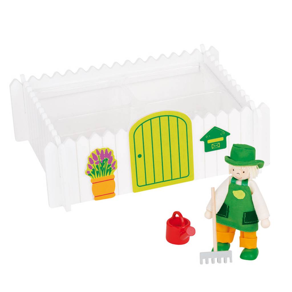 Poppenhuis Houten Moestuin 3