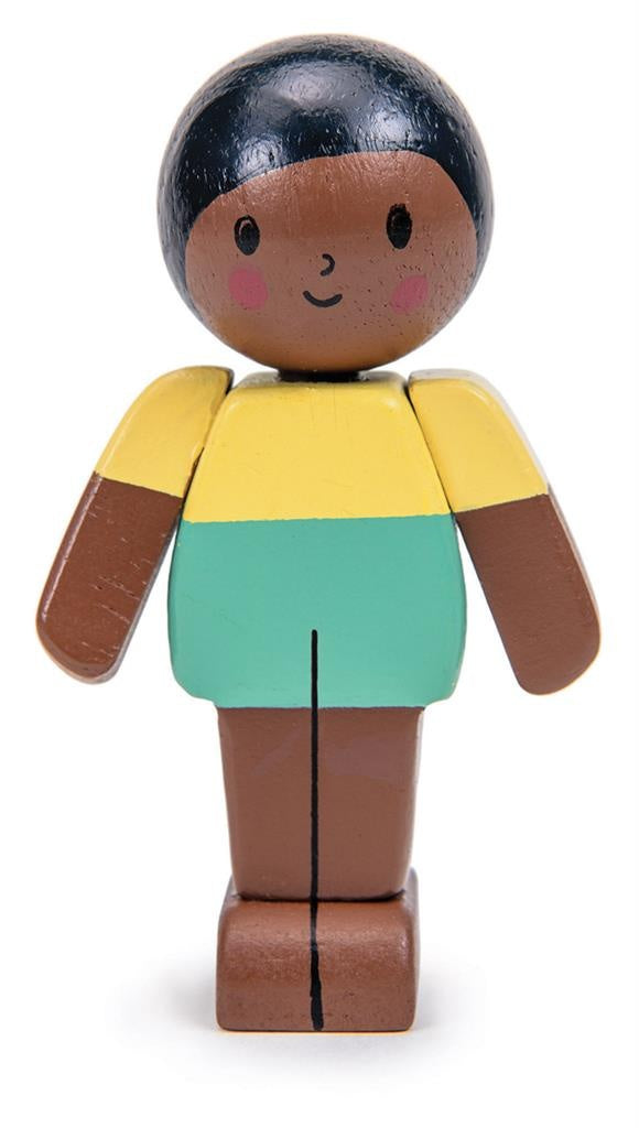 Tender Leaf Toys Poppenhuis Poppetje Mokka Jongen 1