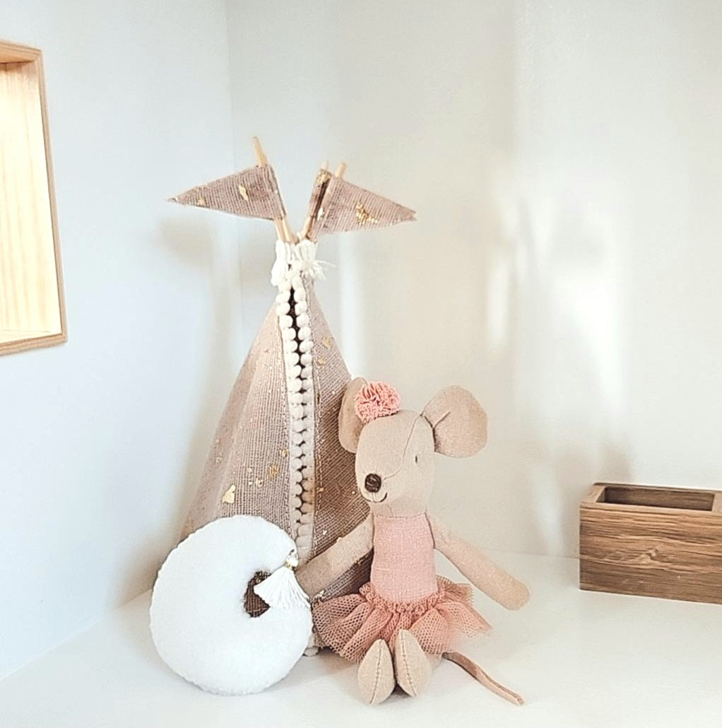 Tipi Tent Roze Jute